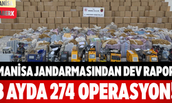 Manisa Jandarmasından Dev Rapor 3 Ayda 274 Operasyon!