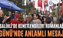 Salihli'de Kenetlendiler! Romanlar Günü'nde Anlamlı Mesaj