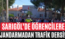 Sarıgöl’de Öğrencilere Jandarmadan Trafik Dersi!