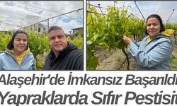 Alaşehir'de İmkansız Başarıldı! Yapraklarda Sıfır Pestisit