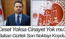 Ceset Yoksa Cinayet Yok mu? Bakan Gürlek Son Noktayı Koydu