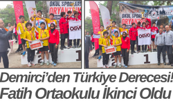 Demirci’den Türkiye Derecesi! Fatih Ortaokulu İkinci Oldu