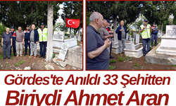 Gördes'te Anıldı 33 Şehitten Biriydi Ahmet Aran