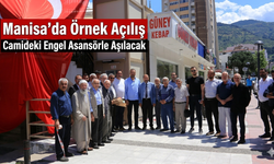 Manisa'da Örnek Açılış Camideki Engel Asansörle Aşılacak