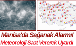 Manisa'da Sağanak Alarmı! Meteoroloji Saat Vererek Uyardı