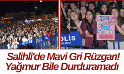 Salihli'de Mavi Gri Rüzgarı! Yağmur Bile Durduramadı