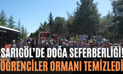 Sarıgöl’de Doğa Seferberliği! Öğrenciler Ormanı Temizledi