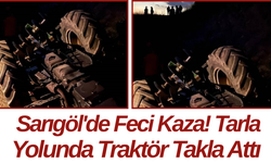 Sarıgöl'de Feci Kaza! Tarla Yolunda Traktör Takla Attı