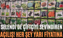Selendi'de Çiftçiyi Sevindiren Açılış! Her Şey Yarı Fiyatına