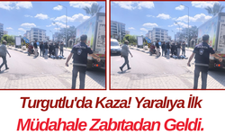 Turgutlu'da Kaza! Yaralıya İlk Müdahale Zabıtadan Geldi.