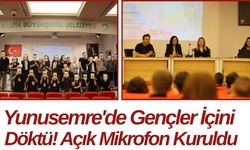 Yunusemre'de Gençler İçini Döktü! Açık Mikrofon Kuruldu