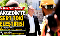 Başkan Dutlulu Akgedik'te Çalışmaları İnceledi