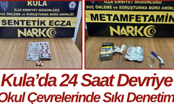 Kula’da 24 Saat Devriye Okul Çevrelerinde Sıkı Denetim