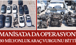 Manisa’da da operasyon! 30 milyonluk araç vurgunu bitti.