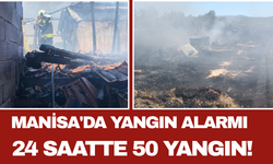 Manisa'da Yangın Alarmı 24 Saatte 50 Yangın!