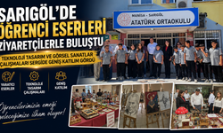 Sarıgöl’de Öğrenci Eserleri Ziyaretçilerle Buluştu