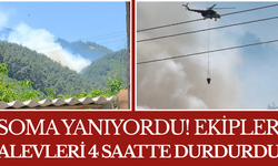 Soma Yanıyordu! Ekipler Alevleri 4 Saatte Durdurdu
