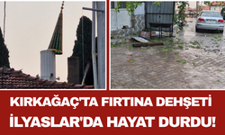 Kırkağaç'ta Fırtına Dehşeti İlyaslar'da Hayat Durdu!