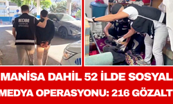 Manisa Dahil 52 İlde Sosyal Medya Operasyonu: 216 Gözaltı