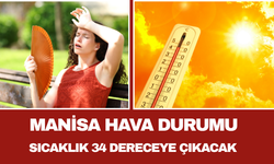 Manisa Hava Durumu Sıcaklık 34 Dereceye Çıkacak