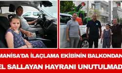 Manisa'da İlaçlama Ekibinin Balkondan El Sallayan Hayranı Unutulmadı