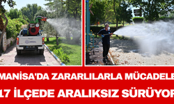Manisa'da Zararlılarla Mücadele 17 İlçede Aralıksız Sürüyor