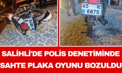 Salihli'de Polis Denetiminde Sahte Plaka Oyunu Bozuldu