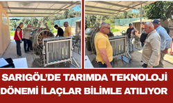 Sarıgöl’de Tarımda Teknoloji Dönemi İlaçlar Bilimle Atılıyor