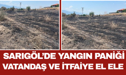 Sarıgöl’de Yangın Paniği Vatandaş ve İtfaiye El Ele