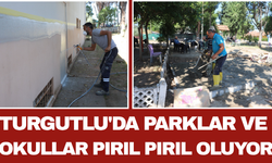 Turgutlu'da Parklar ve Okullar Pırıl Pırıl Oluyor