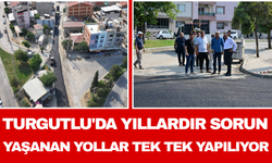 Turgutlu'da Yıllardır Sorun Yaşanan Yollar Tek Tek Yapılıyor