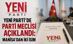 YENİ Parti'de Parti Meclisi Açıklandı: Manisa'dan İki İsim