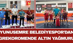 Yunusemre Belediyespor'dan Grekoromende Altın Yağmuru