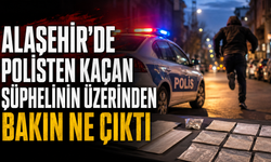 Alaşehir’de Polisten Kaçan Şüphelinin Üzerinden Bakın Ne Çıktı