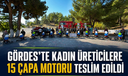 Gördes’te kadın üreticilere 15 çapa motoru teslim edildi