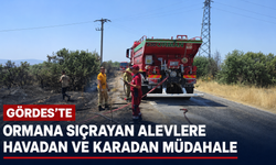 Gördes’te Ormana Sıçrayan Alevlere Havadan ve Karadan Müdahale