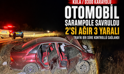 Kula D300 Karayolundaki Kazada 2’si Ağır 3 Kişi Yaralandı