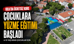 Kula’da Çocuklara Ücretsiz Yüzme Eğitimi Başladı