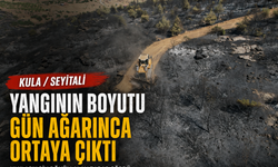 Kula’daki Yangının Boyutu Gün Ağarınca Ortaya Çıktı