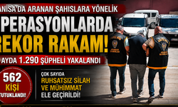 Manisa'da Aranan Şahıslara Yönelik Operasyonlarda Rekor Rakam