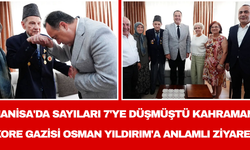 Manisa'da Sayıları 7'ye Düşmüştü: Kahraman Kore Gazisi Osman Yıldırım'a Anlamlı Ziyaret