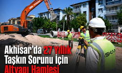 MASKİ Akhisar’da 1 Kilometrelik Yağmursuyu Hattını Yeniliyor