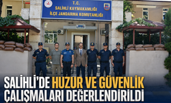 Salihli’de huzur ve güvenlik çalışmaları değerlendirildi