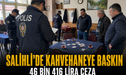 Salihli’de kahvehaneye baskın: 46 bin 416 lira ceza