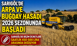 Sarıgöl'de Arpa ve Buğday Hasadı 2026 Sezonunda Başladı