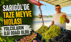 Sarıgöl'de Taze Meyve Molası Yolcuların İlgi Odağı Oldu