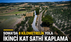 Soma’da 8 Kilometrelik Yola İkinci Kat Sathi Kaplama