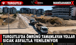 Turgutlu’da Ömrünü Tamamlayan Yollar Sıcak Asfaltla Yenileniyor