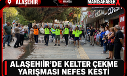 Alaşehir’de Kelter Çekme Yarışması Nefes Kesti