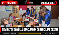 Demirci’de Gönüllü Gençlerden Öğrencilere Destek